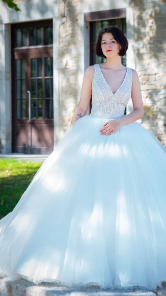 Robe de mariée de pleins pied - Les mariées de juliwebp